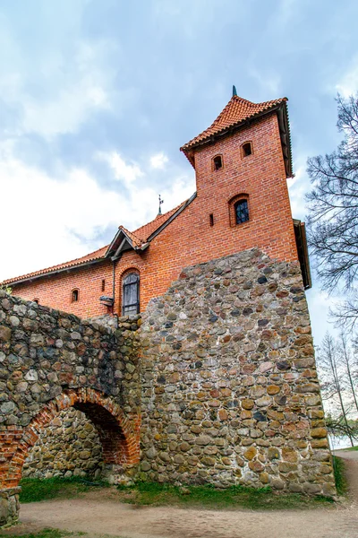 Boční pohled na Hrad Trakai — Stock fotografie
