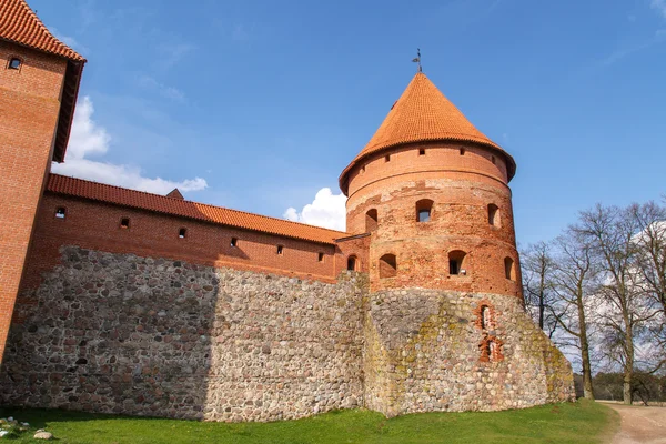 Перегляд Trakai замок — стокове фото