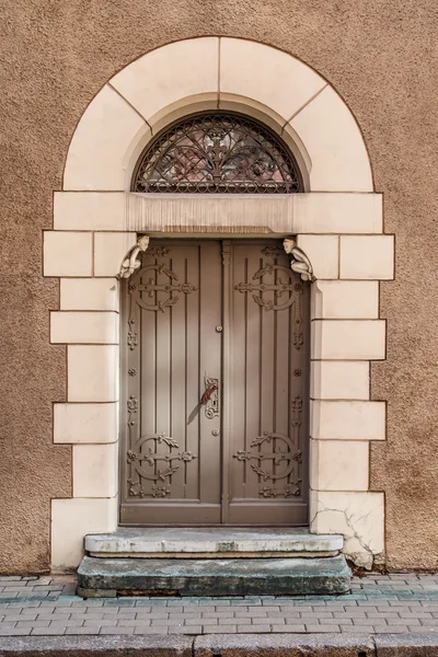 Porta vintage in legno — Foto Stock