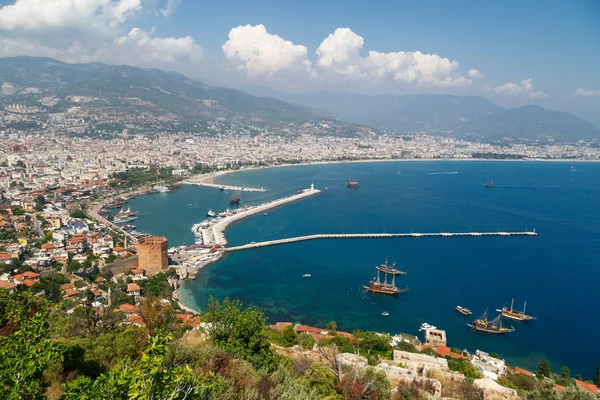 Vista histórica de Alanya — Foto de Stock