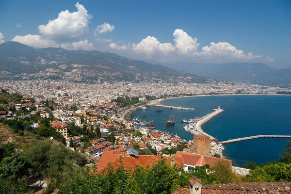 Vista histórica de Alanya — Fotografia de Stock