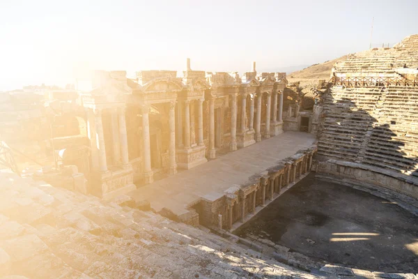 Hyerapolis Amphitheater ochtend — Stockfoto