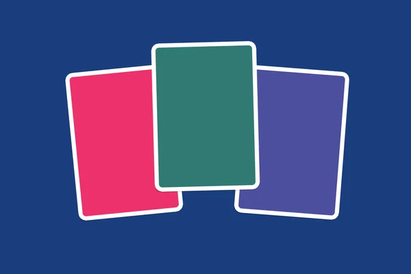 Múltiples tarjetas en blanco — Foto de Stock