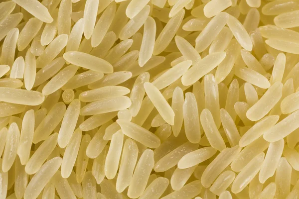 Beyaz ve sarı pirinç taneleri yakın çekim — Stok fotoğraf