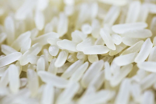 Grãos de arroz branco e amarelo close-up — Fotografia de Stock