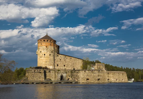 Fortaleza na cidade de Savonlinna, na Finlândia — Fotografia de Stock