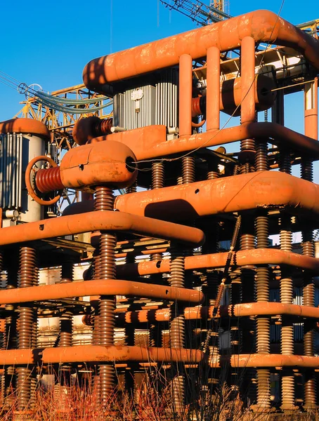 Estruturas de ferro para experimentos científicos elétricos e resear — Fotografia de Stock