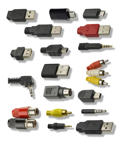 Buchsen und Stecker für die Kommunikation — Stockfoto