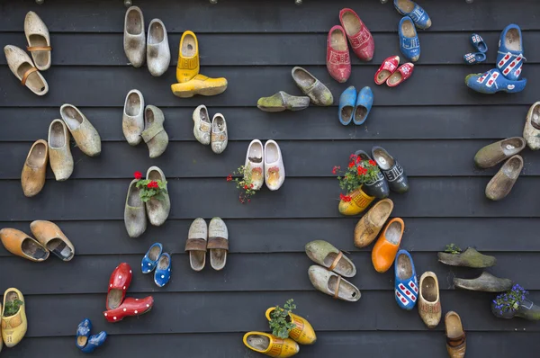 Zapatos nacionales holandeses de madera —  Fotos de Stock