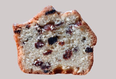 pasta, ekmek kırıntıları beyaz bir arka plan üzerinde