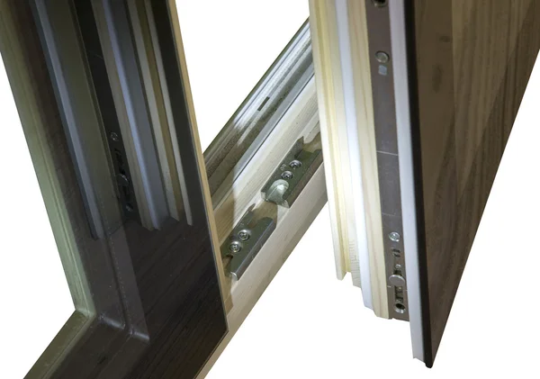 Windows ve çerçeveler ile cam ve bağlantı parçaları — Stok fotoğraf