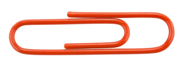 Red paper clip — Stock Photo, Image