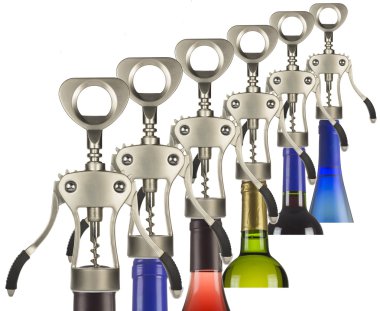 tirbuşon şişe açmak için