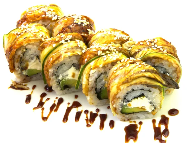 Japanska nationella mat sushi — Stockfoto