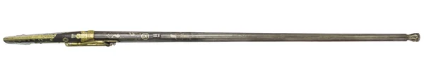 Armas de espingarda antigas em um fundo branco — Fotografia de Stock
