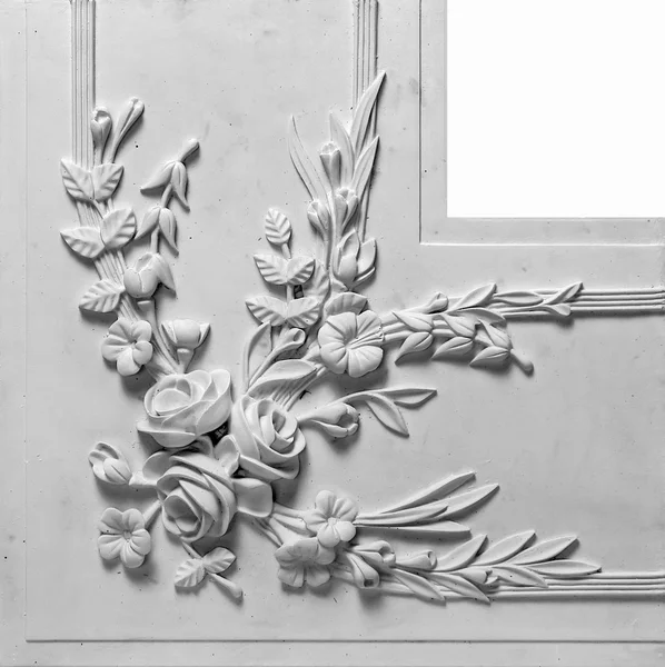 Decoration item made of white plaster — Stock Photo, Image