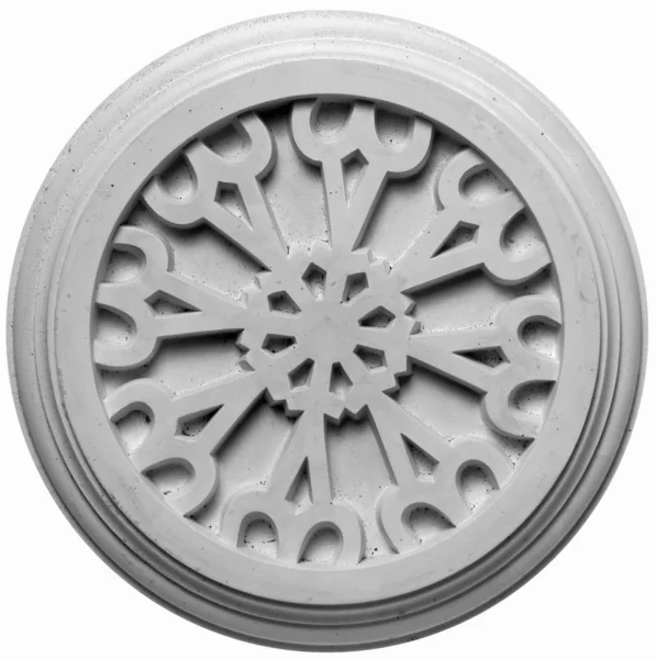 Decoration item made of white plaster — Stock Photo, Image