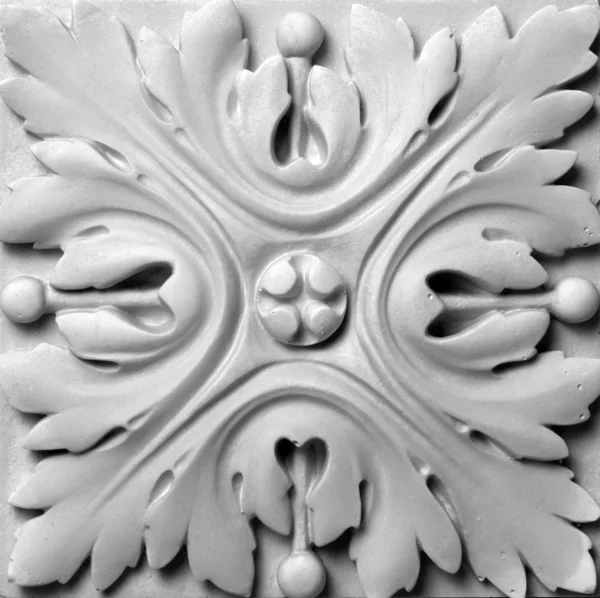 Decoration item made of white plaster — Stock Photo, Image