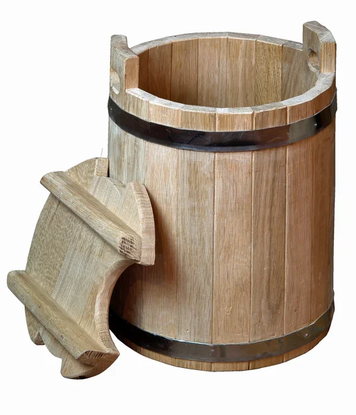 Beczki drewniane, produkcji ceramiki, — Zdjęcie stockowe