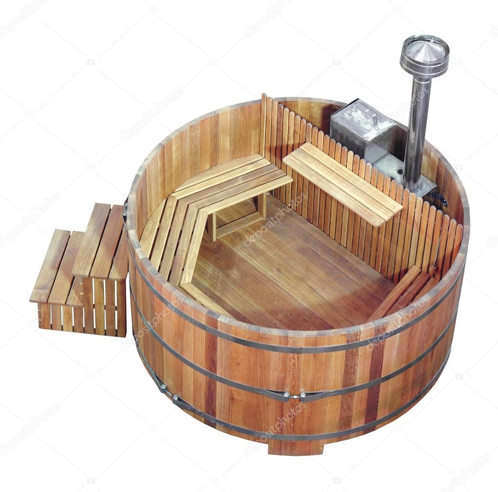wood sauna and steam bath