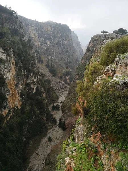 Desfiladeiro Aradena Sfakia Creta — Fotografia de Stock