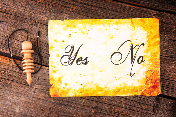 Pendulum over diagram