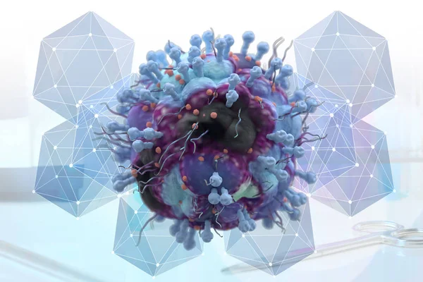 항바이러스제 에서가져온 코로나 바이러스 바이러스는 위험할 사스와 치명적 있습니다 — 스톡 사진