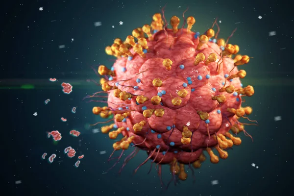 Vírus Herpes Vzv Dos Vírus Herpes Conhecidos Por Infectar Humanos — Fotografia de Stock