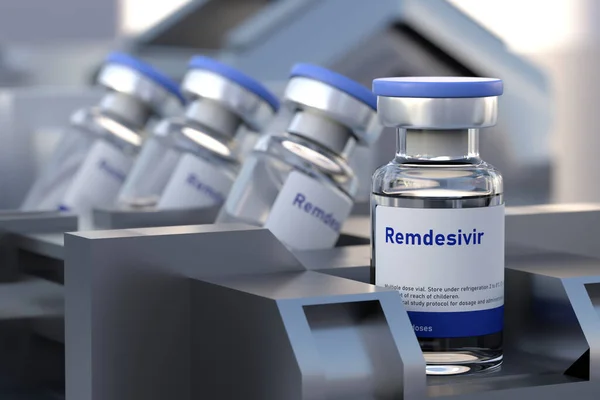 Remdesivir International Non Proprietary Name Antiviral Fda Approved Drug Treatment — Stock Photo, Image