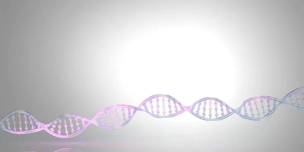 Dna String Kette Von Chromosomen Banner Wissenschaftstechnologie Hintergrund Für Biomedizinische — Stockfoto