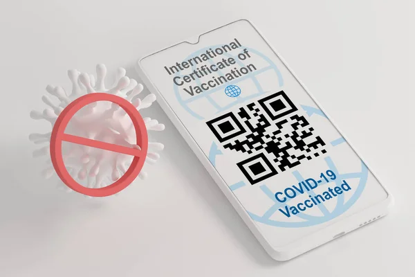 Passaporto Covid19 Certificato Persona Vaccinata Contro Covid Viaggio Più Facile — Foto Stock