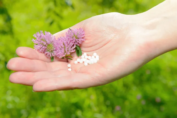 Glóbulos homeopáticos — Fotografia de Stock