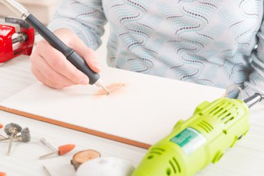 Kiremit döner multi aracıyla oyma