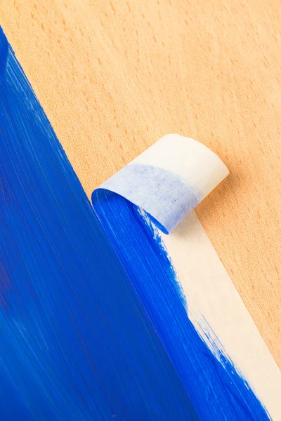 Pintura com fita adesiva — Fotografia de Stock
