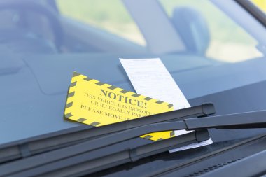 Parking ticket clipart