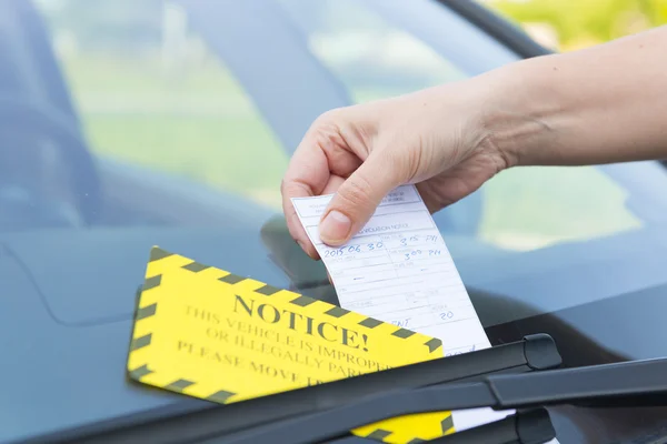 Boleto de estacionamiento — Foto de Stock