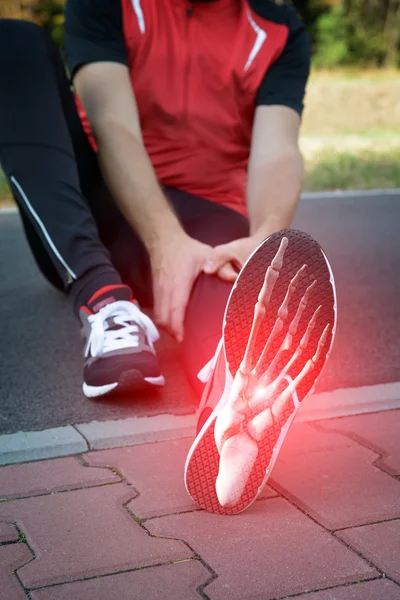 Runner foot — Stock Photo, Image