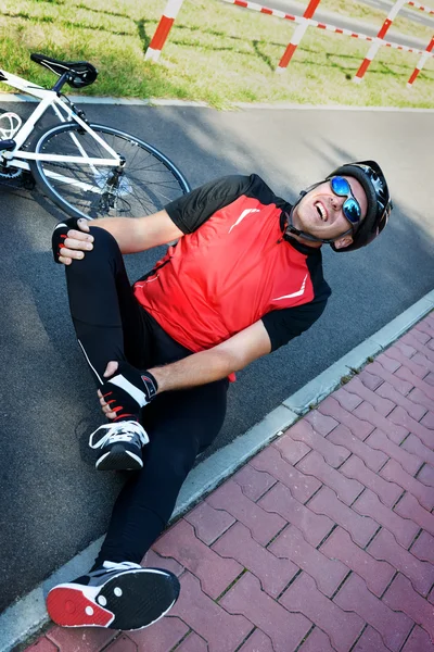 Incidente in bicicletta — Foto Stock