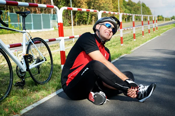 Bicycle accident — Stock Photo, Image