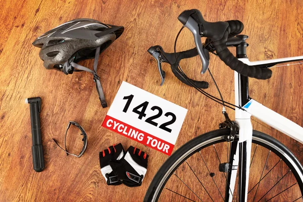 Ruota posteriore per biciclette e altri accessori — Foto Stock