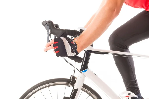 Hand on gears lever — Stock Photo, Image