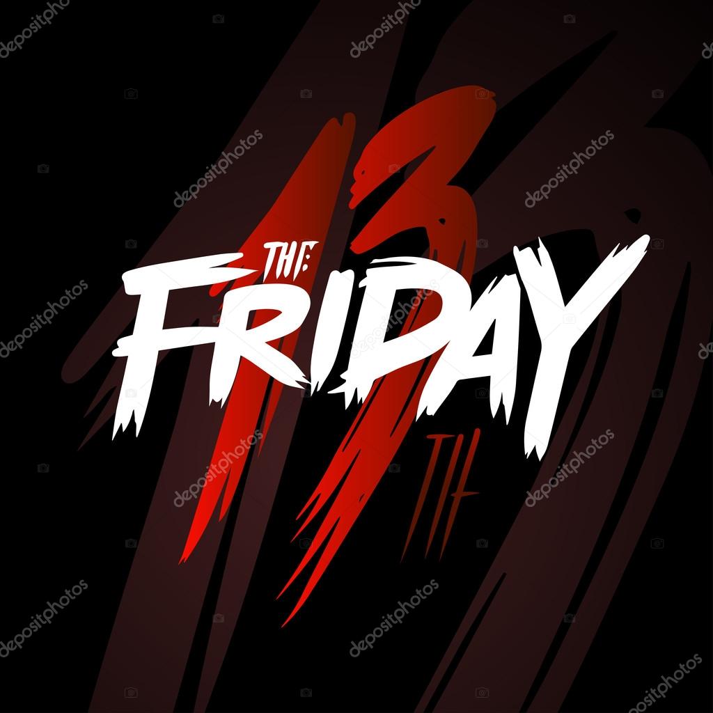 Vector: viernes 13 | Letra de viernes 13 — Vector de stock ...
