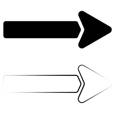 ok simgesinin vektör illüstrasyonu