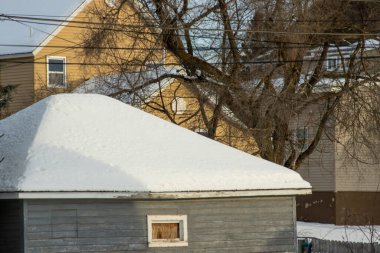 Michigan 'da kış boyunca güneşli bir gün