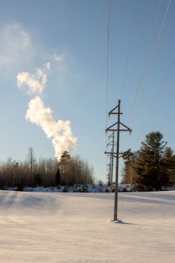 Bacadan duman çıkıyor.