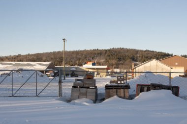 Küçük bir kasaba kışın