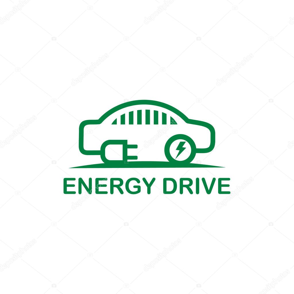 Energy drive logo template vector eco energy