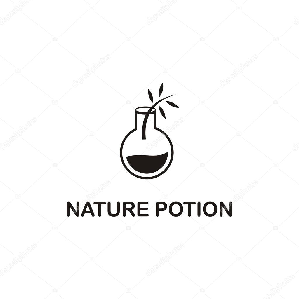 Nature potion logo design