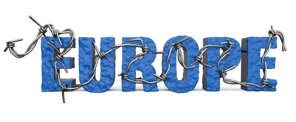 Europa дроту тероризму — стокове фото