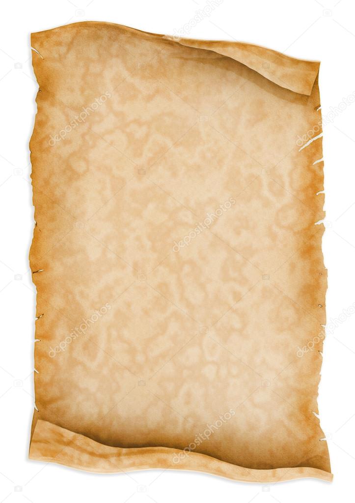 Old Parchment Paper Scroll Stock Photo, Picture and Royalty Free Image.  Image 14709094.